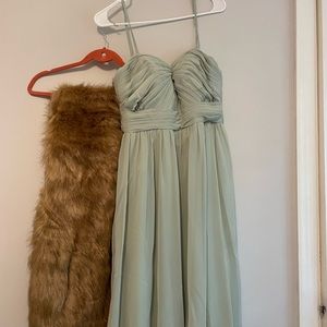 Dusty Sage Azazie Bridesmaid dress